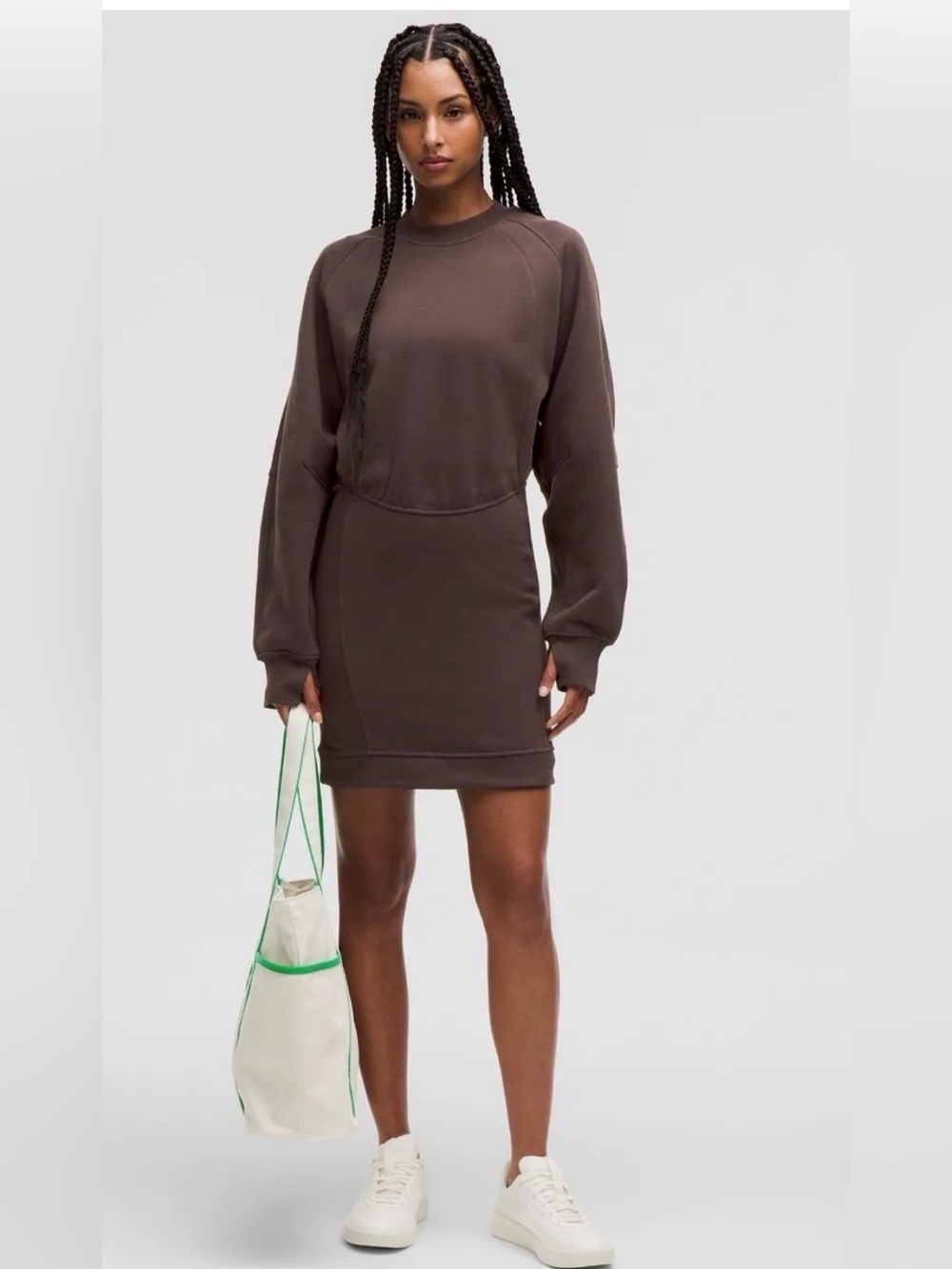 Lululemon Scuba Long Sleeve Dress Espresso
